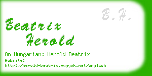 beatrix herold business card